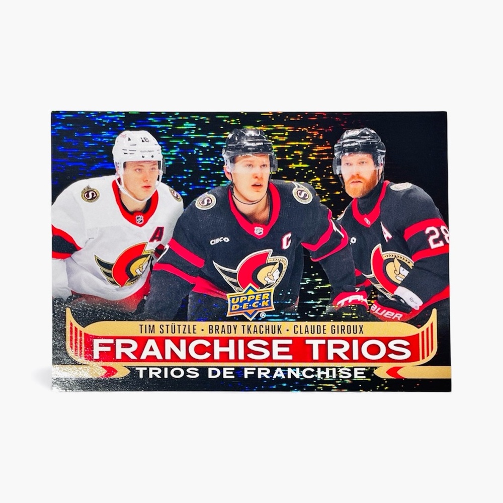 Stutzle - Tkachuk - Giroux Franchise Trios Tim Hortons SSP Ottawa Senators NHL